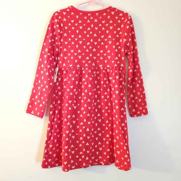 Old Navy Long-Sleeve Dress in Red Hearts - Picture 2 of 5
